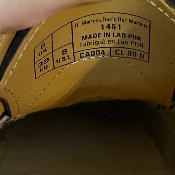 Dr. Martens women 1461 Black Patent Leather Oxford Shoes US 8/EU 39 - Picture 5 of 11